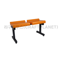 H6-P (2~5) 관람 운동장 카페 포토존 야외 야외용 벤치 연결 의자 (2인용~5인용 선택), 5인용, 레드