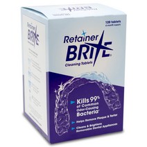 Brite Tablets for Cleaner Retainers and Dental 클리너 리테이너 및 치과용 리테이너 브라이트 태블릿, 120개