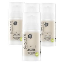독일 산테 나투어 코스메틱 Sante 소프트 케어 파운데이션 03 Warm Meadow 30ml, 4팩