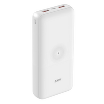 스카이 필 WX20 고속충전 PD 대용량 무선 보조배터리 20000mAh 멀티단자 화이트 SKY-WX20PD