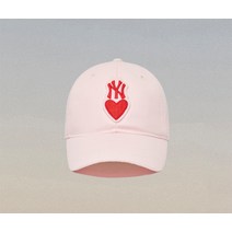 엠엘비 키즈 하트 볼캡 뉴욕양키스 핑크 7ACPH012N-50PKL