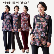 마담엘레강스 윈터 플로라 기모 상하세트 K224BL03+K224SL01