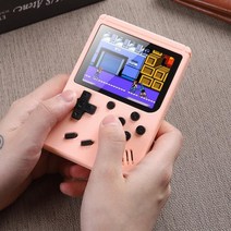 고전게임 레트로게임기 미니오락기 비디오 콘솔 휴대용 휴대용 포켓 3 인치 lcd 콘솔 휴대용 플레이어 500, 회색