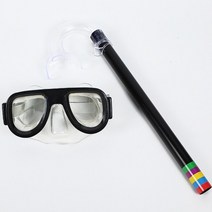 고글형수경 물고글 펠프스수경 도수있는수경 수영 스노클링 다이빙 호흡 튜브 수영 수상 스포츠 안경 마스크 다이빙 안경 소년 소녀 키즈, 검은색