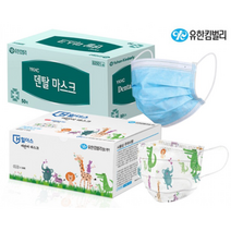 [50매] 국산 유한킴벌리 일회용 덴탈 마스크 대형 KFAD, 유한킴벌리 YKHC 대형 50매
