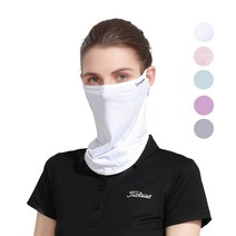 위너리스 우먼 골프 목토시 2P 골프 얼굴햇빛가리개, 화이트+그레이