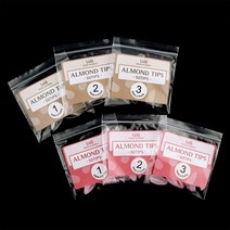 국산 연장 네일팁 아몬드 리필팁 핑크 클리어 50개입, 아몬드 핑크(50개입), 3호, 50개