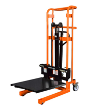 소형 지게차 수동 유압 전기 자동 리프트 핸들링, 유압 유니버셜 포크 0.2톤 밀림 0.85m