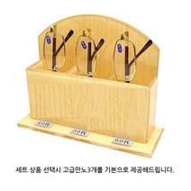 [만노] 사무용 돋보기세트 관공서 홍보용 민원용 원목무늬 아크릴 돋보기 스탠드 3단 (꽂이형), 2. 스탠드+고급돋보기세트