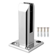 유리난간 강화유리난간 유리난간대 스텐 난간대 고정 스테인레스 스틸 유리 클립 클램프 패널 풀 울타리 계, 02 155mm