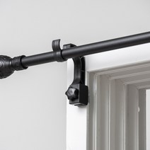 감성다는남자 안뚫어고리 ver4, 1개, 블랙 커튼봉 6자 커튼봉 단일