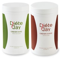 디에트데이 다이어트 쉐이크 2종 보틀세트, 녹차맛, 코코아맛, 필요없음, 1세트