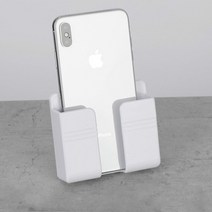 Multifunctional Mobile Phone Holder IR Air Control Wall Storage Shelf Organizer Rack Bathroom Kitche, [01] 1PC A-White