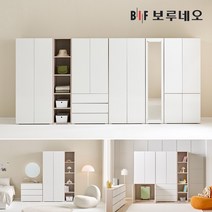 보루네오 비긴 옷장 이불장 장롱 장농 안방 작은방 자취방 원룸 학생 아이 1인 6자 7자 8자 9자 10자 11자 12자, 2000세트, R세트, 핑크 BS088