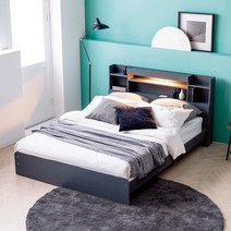 크렌시아 메이 LED 스탠다드 일반형 SS+본넬매트리스, 그레이