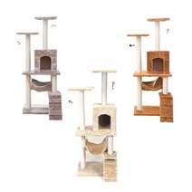 애구애구 고양이 캣타워 캣폴 양모2단, 쿠팡 라이트그레이