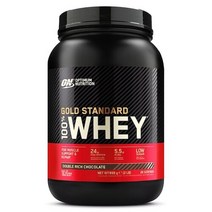 Optimum Nutrition 옵티멈 뉴트리션 100% 유청 단백질 더블 리치 초콜릿 900g 골드 스탠다드 프로틴, 1개