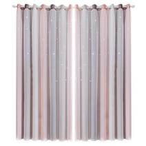 24평 32평 34평 거실커튼 100x250cm 로맨틱 레인보우 컬러 나비주름쉬폰커튼
