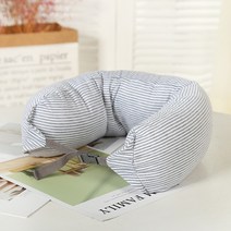 ROGBID 일본과 한국 새로운 경량 U 자형 베개 면화 항공기 베개 패션 크리 에이 티브 여행 베개 목 베개 허리 베개 공장 도매, 연베이지, 30*30