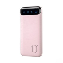 소형 휴대용 발전기 Power Bank 20000mAh Fast Charging Batterie Externe Carga Rapida with LED Screen f, 03 Pink_01 10000mAh
