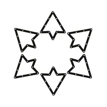 ZRM & E 6pcs 매직 볼 랙 당구 홀더 8 9 큐 플러스 35 Pcs 풀 테이블 마커 도트 블랙