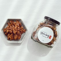 직접 구운 수제간식 호두강정 호두정과 아몬드정과 허니버터 시나몬 답례품 선물세트, 수제 허니버터아몬드 250g