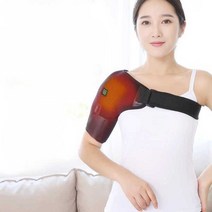 어깨 결림 오십견 마사지 충전식 온열 발열 안마기, 01.온열찜3단(+쑥팩2개)