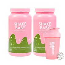 쉐이크베이비 단백질 다이어트 식사대용쉐이크 2입+보틀세트, 말차맛750g+말차맛750g+퍼플보틀1개, 1세트