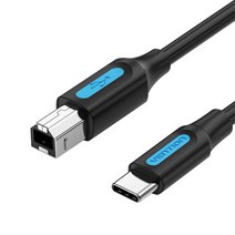 Vention USB C MacBook Pro 스캐너 팩스 용 프린터 케이블 HP Canon Dell 삼성 유형 2.0 인쇄 코드 2m, 01 CQU_03 1.5m