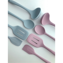 박리빙 국산 실리콘 조리도구 세트 3종 4종 미니 키친툴 (6color), 2) 미니 4종세트, 2) 다크블루, 1개