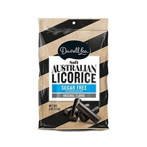 Darrell Lea 무설탕 소프트 호주 감초 유전자 변형 성분 없음 팜유 오리지널 블랙 4온스 백 1팩