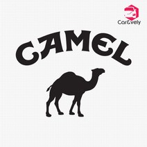 카앤블리 카멜 1 캠핑 데칼스티커 CNCP-02 /캠핑스티커 /Camel스티커, 블랙, 중형
