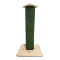 고양이 스탠딩 수직 스크래쳐 캣 스크래치 월 기둥 타워 스탠드, 그린