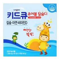 일동제약 키드큐 츄어블 칼슘디 120정(2개월) 칼슘 아연 비타민D, one option, one option