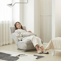 한샘 휴 회전형 스마트패브릭 좌식 리클라이너 (2종/택1), 그레이(A)
