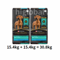 프로플랜 퍼피 닭 면역력 대형견용 사료, 2개, 30.8kg