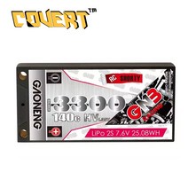 가오능 3300mAh 2셀 TT타미야 초경량 쇼티 RC 리포배터리, 3300mAh 2셀 5mm 딘스