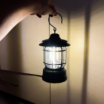 클리커스 올드스쿨 감성캠핑 클래식 LED 랜턴, 밀리터리 카키