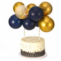 30살 계란한판 케이크 토퍼 특이한 생일초 30 40 50 60 세 컵케익 성인을위한, 1-풍선 토퍼 -B
