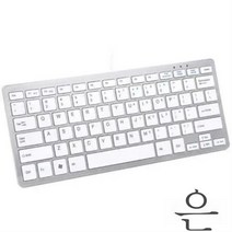 7/9/10인치 미니 무음 외장 유선 노트북 무음폰태블릿 슬림 키보드, Kjw-277 실버 패키지