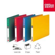 (SENSEALL) OD 색지 펀치리스화일 A5 좌철 (레버클립), 녹색(404064)