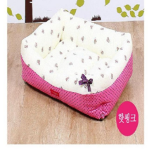 오너클랜 강아지메모리폼침대 자동차 사각 소 핫핑크 방석, 단일
