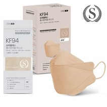 슈퍼 클래스 KF 94 스타일 컬러 마스크 대형 베이지 1매 #992EA 아이리스