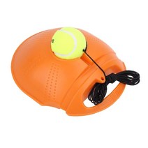 테니스연습공 훈련 장비 세트 리바운드 볼 스트링 트레이너 agility tennis exercise gear 초보자 스파링 머신 댐퍼, 1루 1볼, Orange with ball set