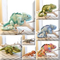 [해외직구] 베일드 카멜레온 인형 Chameleon 악어 도마뱀 파충류, 3번