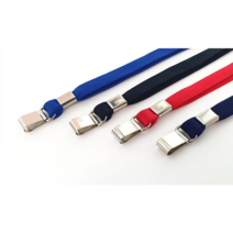 사원증케이스 신분증 학생증 명찰 목걸이줄, 사원증목걸이줄 클립형 (네이비)