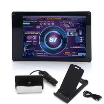 휴대용모니터 포터블모니터 AIDA64 미니 ITX 케이스 IPS TYPE-C 보조 화면 CPU GPU RAM HDD 모니터 용 3.5, 02 Set B