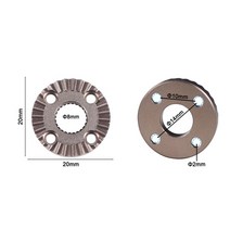 Arri 로제트 마운트 어댑터 20mm/31mm 기어 헤드 커넥터 카메라 케이지 핸들 그립 키트용 장착 나사 포함 10 개, [01] 20mm Aluminum alloy, 01 20mm Aluminum alloy