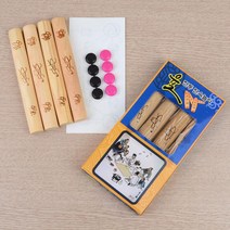 민속놀이 교구 윷놀이판 윷 말 세트 가족보드게임 명절, 대