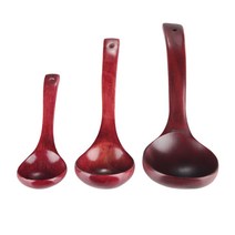 KD 옻칠 나무 국자 세트 목기 조리도구, 대